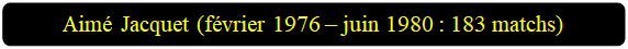 Rectangle � coins arrondis: Aim� Jacquet (f�vrier 1976 � juin 1980 : 183 matchs)

